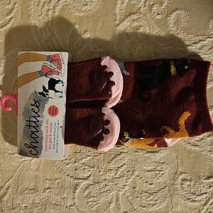 Chatties PETS  Brown and Pink Socks